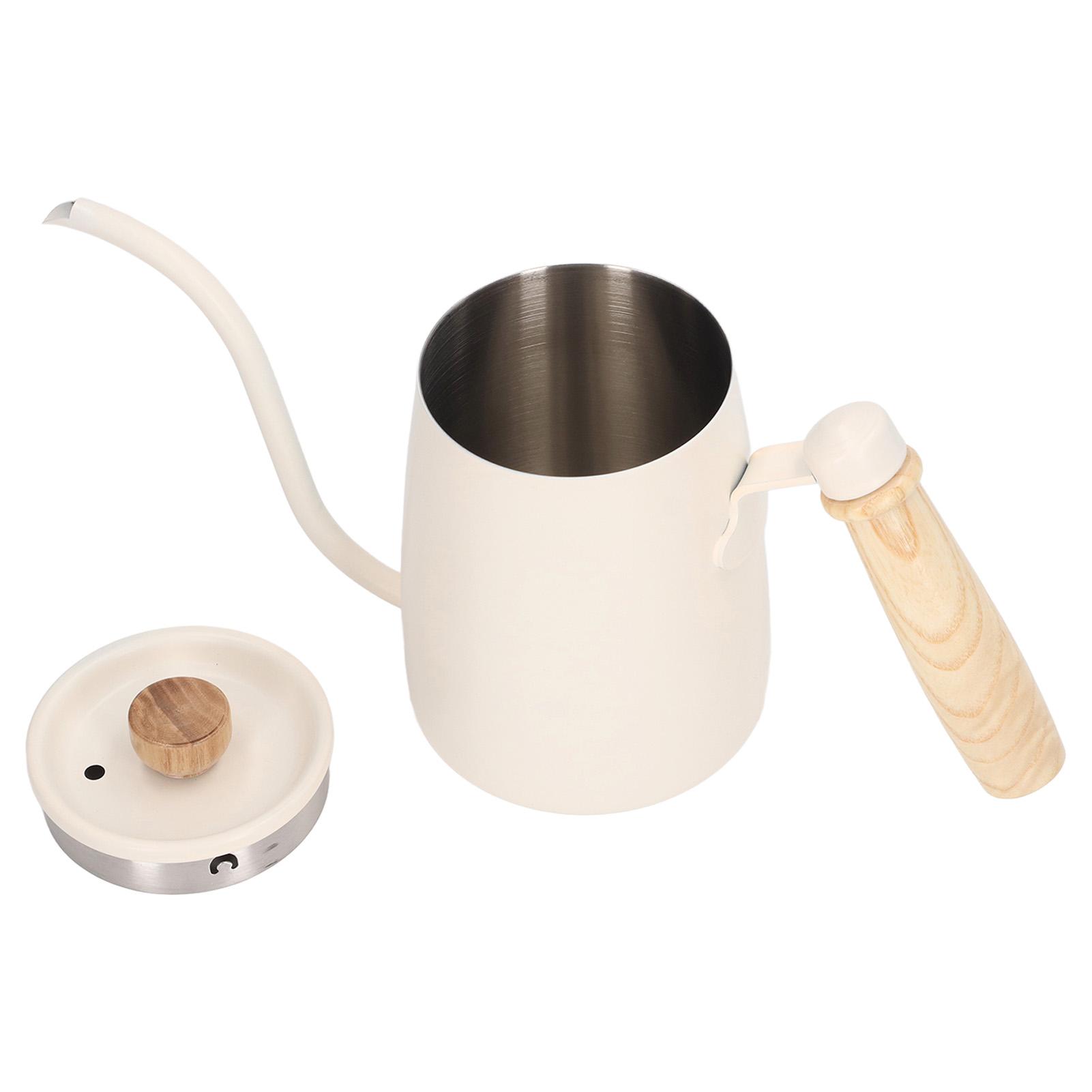 

Чайник для заваривания кофе с узким носиком, кофейники из нержавеющей стали с эргономичной ручкой для L бежевый