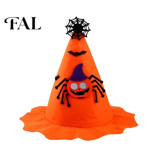 Portable Washable Holiday Hat Halloween Pumpkin for Kids Adults, Funny Plush Bulk Event Gift Supplies Witch Party Costume, Cosplay, Stage Performances