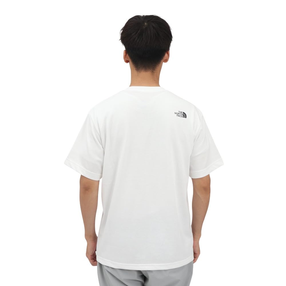 The North Face Short Sleeve Square Logo Pocket Size L T-Shirt, S/S Tee, White,