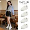 Foam Sole Leather Little White Shoes Women's 2026 Spring Thick Sole Heightening Muffin Shoes Heightening Women's Shoes