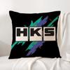 Retro Pattern H-Hks Cushion Cover Summer Coolness Linen Fabric Double-Sided Printing Pillow Case Sofa Home Decor Gift