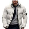European & American Men's Winter Cotton Padded Jacket, Thickened, Casual, Plus Size, Outerwear, Labeled European Size.