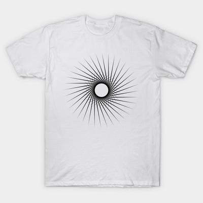 T-Shirt Damen Abstrakt Kameraverschluss Geometrie Mandala Mathematik Harajuku Print Kawaii T-Shirt Sommer Kurzarm Damen T-Shirt Top Tee