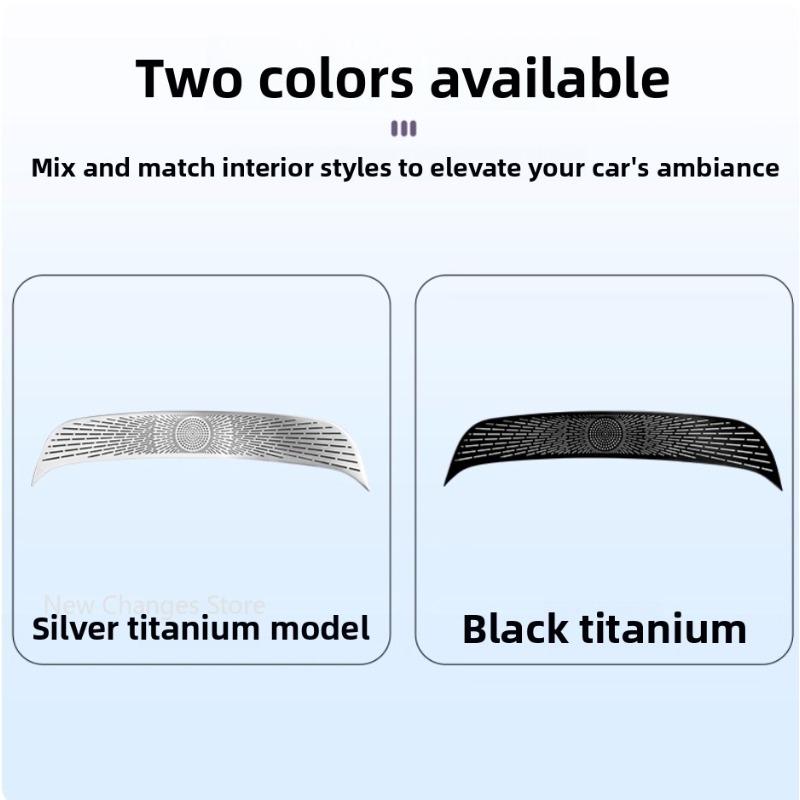 For AVATR 07 2024 2026 Central Air Conditioning Vents And Door Vents Titanium Alloy Protective Covers Interior Upgraded Parts