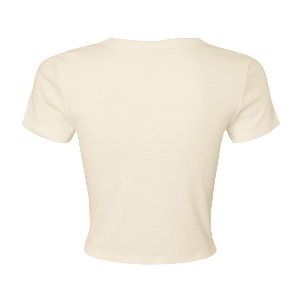 Bella + Canvas Dámský/Dámský Crop Top z Mikrožebroviny