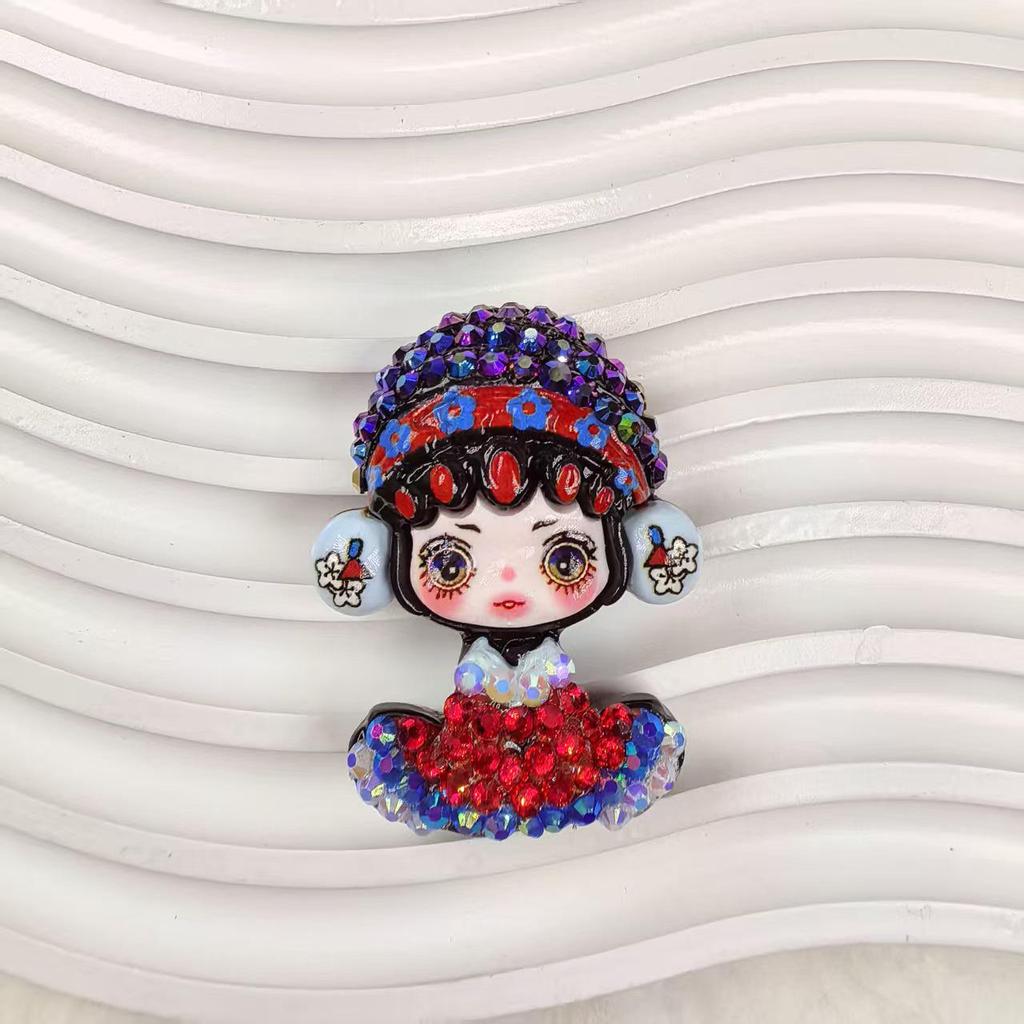 DIY Resin Rhinestone Cartoon Hair Clip, Phone Case, Fridge Magnet, and Shoe Buckle Accessories