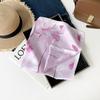 Fresh And Sweet Flower Silk Scarf Square Scarf Women'S Literary And Decorative Headscarf Square Scarf High-End Silk Scarf Thin