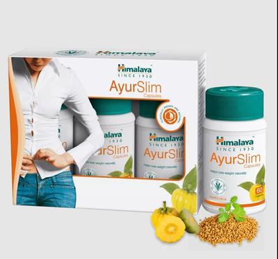 3 buteliukai X AyurSlim kapsulės 60 kapsulių Svorio gerovė