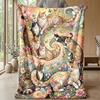 Spiral Katze Garten Thema Decke Leicht Warm Flanell Decke Dekorative Überwurfdecke für Hausdekoration