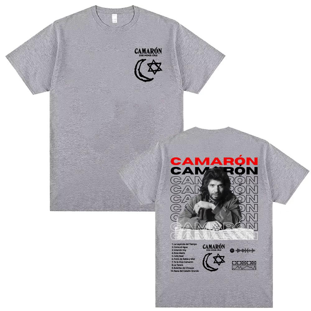 

Rock Camaron De La Isla Album Graphic T Shirts Men Women Fashion Hip Hop Punk Street Tshirts Cotton Summer Short Sleeve T Shirt M