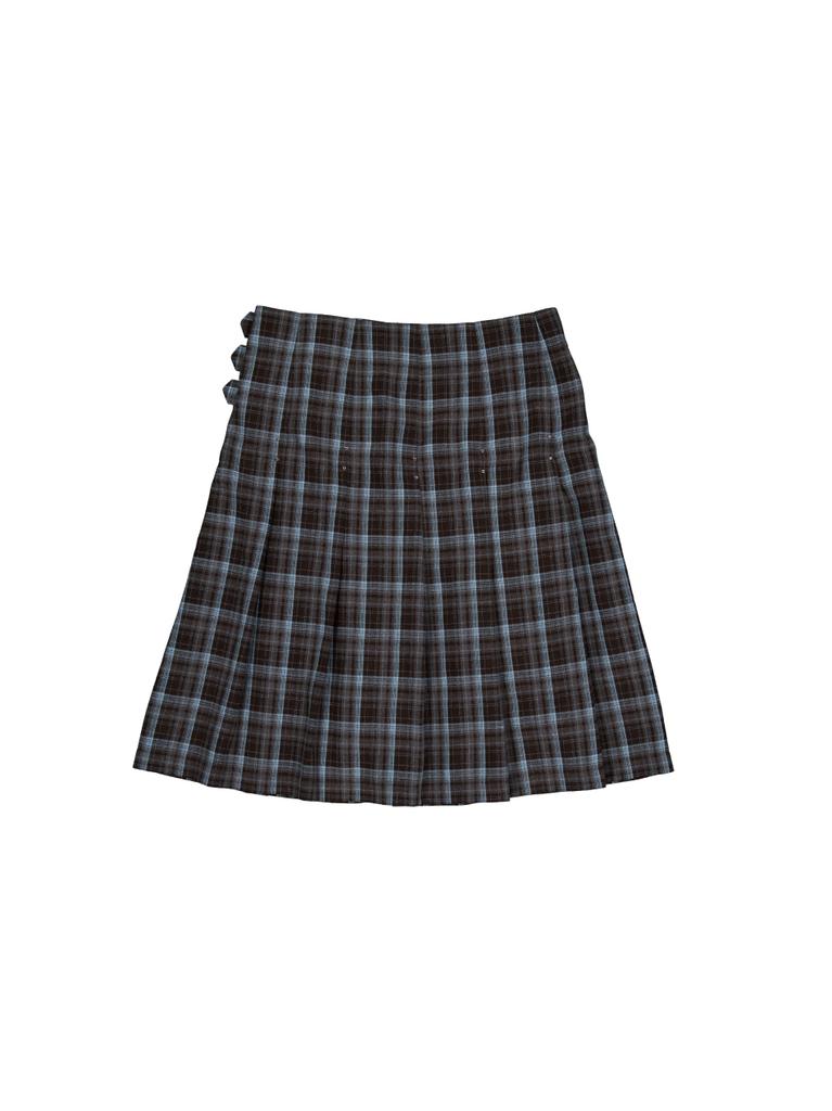Setup Exe Check Buckle Wrap Skirt / Baby Blue
