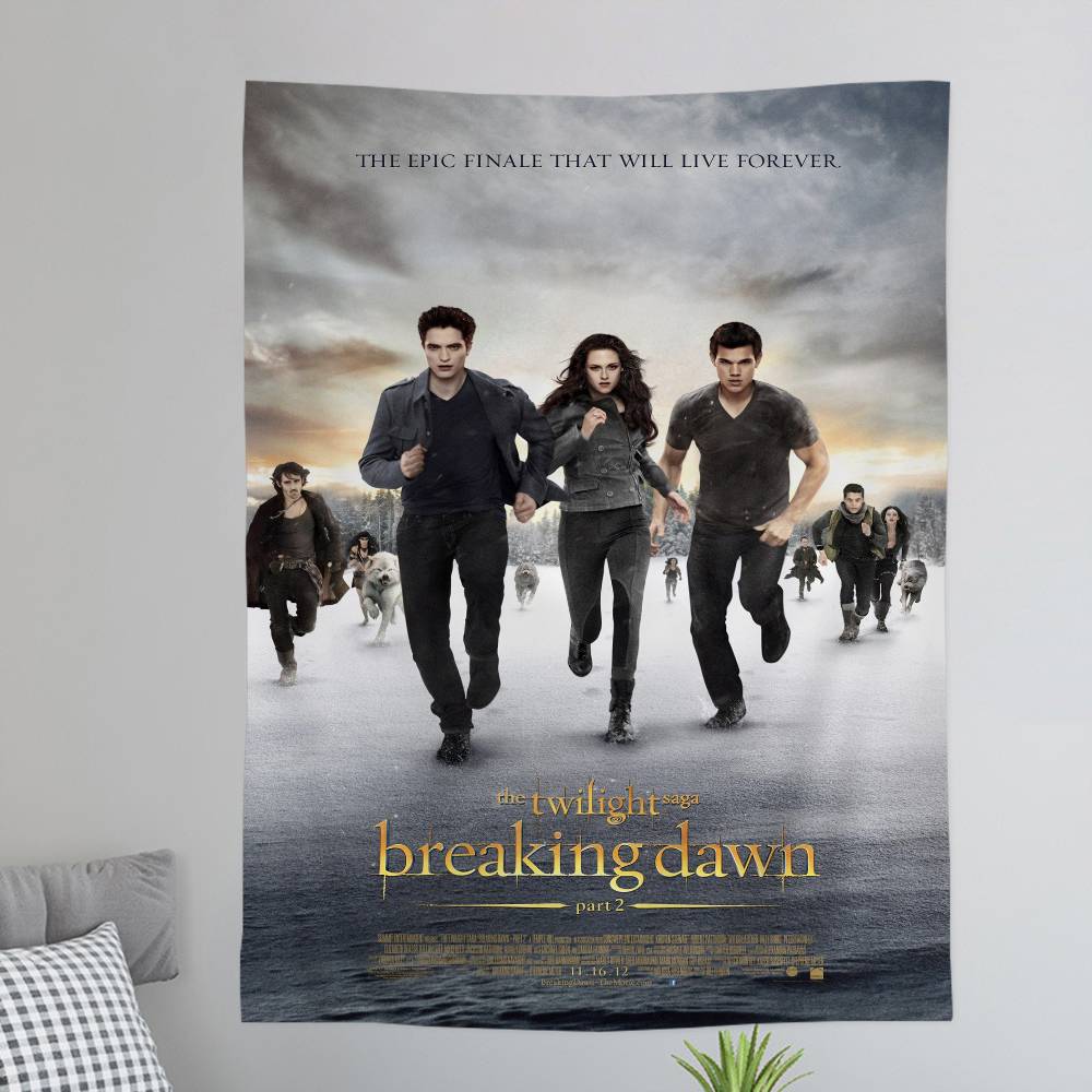 Movie Twilight Tapestry Art Printing Japanese Wall Tapestry Anime Wall Hanging Home Decor