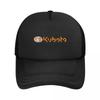 Kubota Orange Emblem Mesh Baseballkappen Snapback Mode Baseballmützen Atmungsaktiv Lässig Kappe Outdoor Für Unisex und Damen