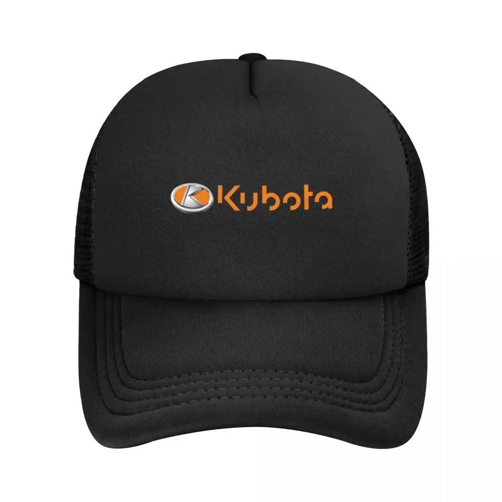 Kubota Orange Emblem Mesh Baseballkappen Snapback Mode Baseballmützen Atmungsaktiv Lässig Kappe Outdoor Für Unisex und Damen
