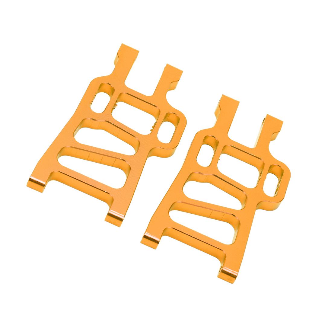 2pcs RC Lower Suspension Arm Front and Rear Aluminum Lower Swing Arm for HSP 94111 94108Gold