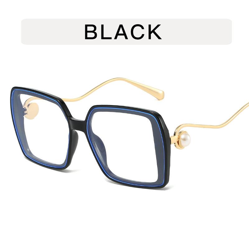 Square Shape Sunglasses for Women Pearl Decoration Big Size Women's Sun Glasses Travelling Driving Sunglass Women