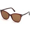 Ani Brown Cat Eye Ladies Sunglasses Ft0844 68e 58