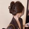 2pcs Elegant And Fashionable Temperament Leopard Print Fabric Double-sided Bow Clip High-end Women's Hair Accessories Headwear