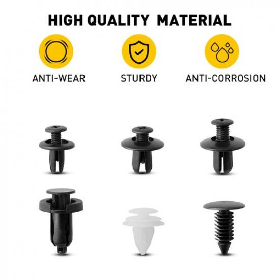 Car Bumper Trim Pin Clip Push Rivet Panel Door Retainer Fastener Accessories Kit