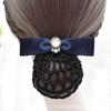 Nurse Head Flower Female Professional Hairnet Disc Hair Hotel Catering Waiter Work Bow Hairpin Stewardess Mesh Cover