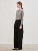 LE Belted Two-Tucked Pants (Black)