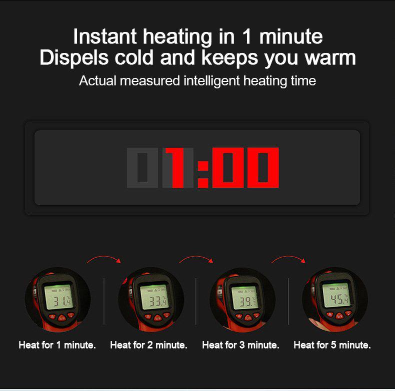 Unisex Plus Size Cotton Heated Vest with Rechargeable Smart Temperature Control