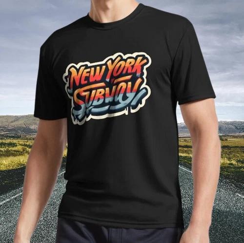 New Shirt New York Subway graffiti NYC Subway Active T-Shirt Funny Size S - 5XL M