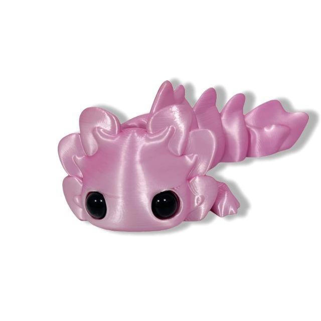 3D Printed Salamander Figures Multi-Joint Movable Simulation Eyes Kids Toy Home Living Room Desktop Decoration Children Gift