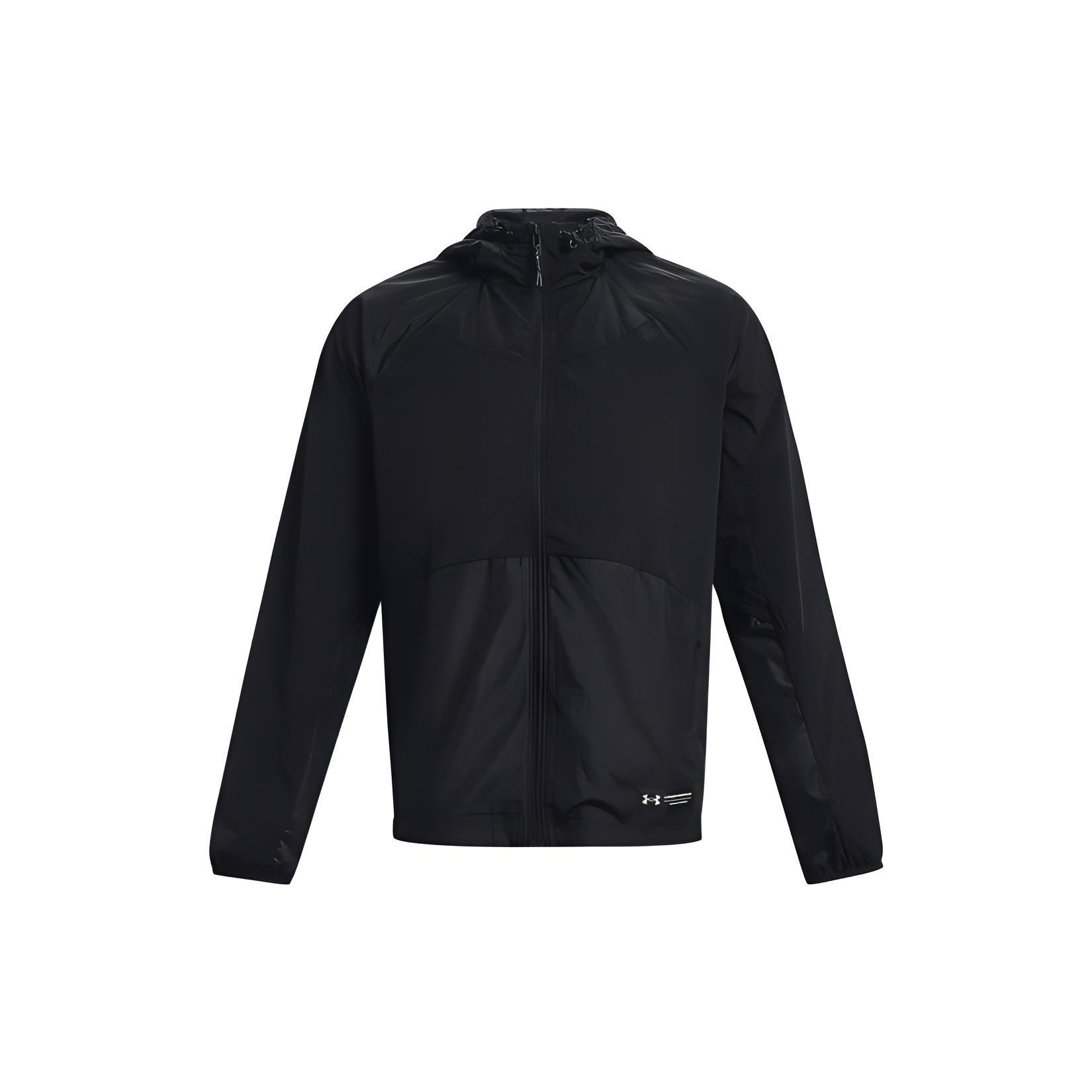 Under Armour Rush Woven Full-Zip Jacket Black Men s 1377181-001 XXXL