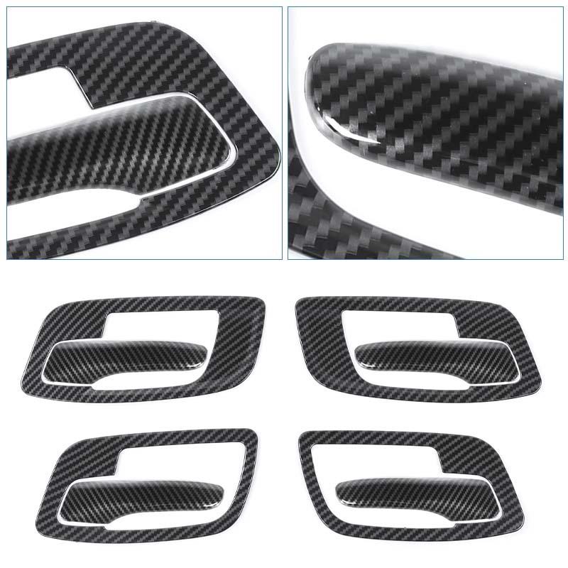  ABS Interior Door Handle Decoration Protective Cover Sticker Fit For Dodge Charger For 300C 2011 Up Exterior Accessories