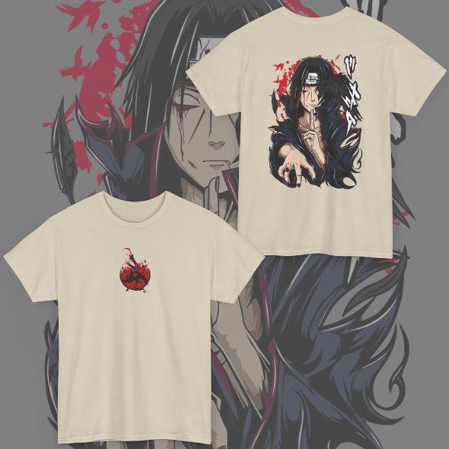 Naruto Akatsuki Anime Style Pattern Tshirt Izuto Uchiha Clan Tshirt 2026 Summer New Unisex Unisex Cotton Y2k Breathable Tshirt