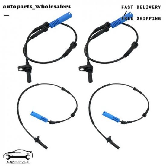 4Pcs Front & Rear ABS Wheel Speed Sensor for BMW 525xi 06-07 528xi 530xi 3.0L US