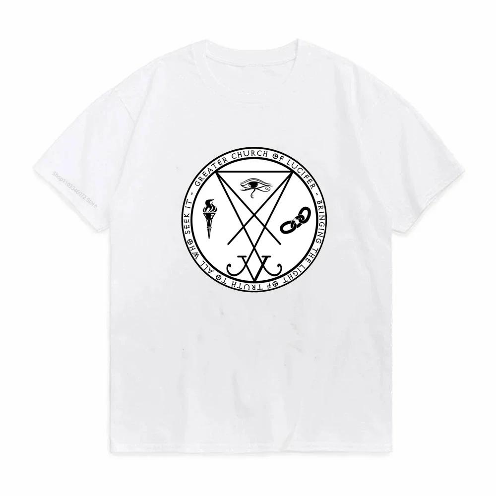 Sommer Illuminati T-Shirts Vertraue Niemandem Illuminati Allsehendes Auge T-Shirt Buchstabendesign T-Shirt Harajuku Rundhals-T-Shirt