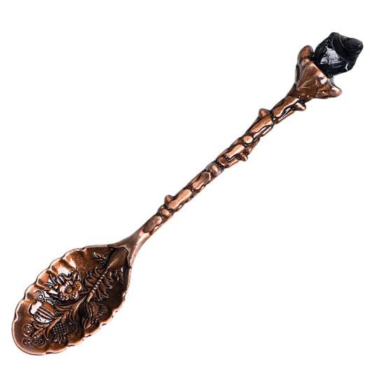 Crystal Coffee Scoop Vintage Carved Stirring Spoon Irregular Polished Stone Dessert Spoon