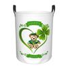 St. Patrick's Day Laundry Basket Collapsible Clothes Hamper for Baby Kids Toys Storage Bin