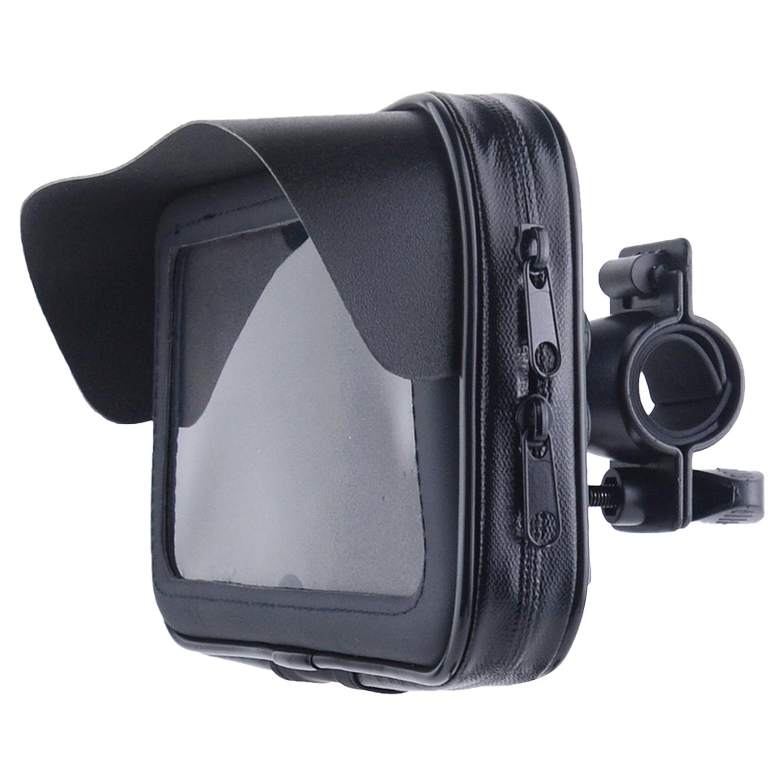 

Motorbike Phone Bag Pouch Motorcycle Handlebar Phone Holder Waterproof Pouch with Sunvisor Mount Holder for Cellphone