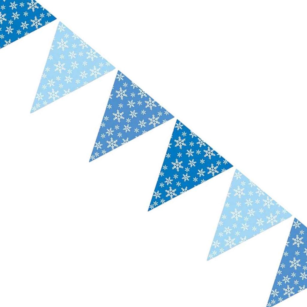 Schneeflocken Party Wimpelkette