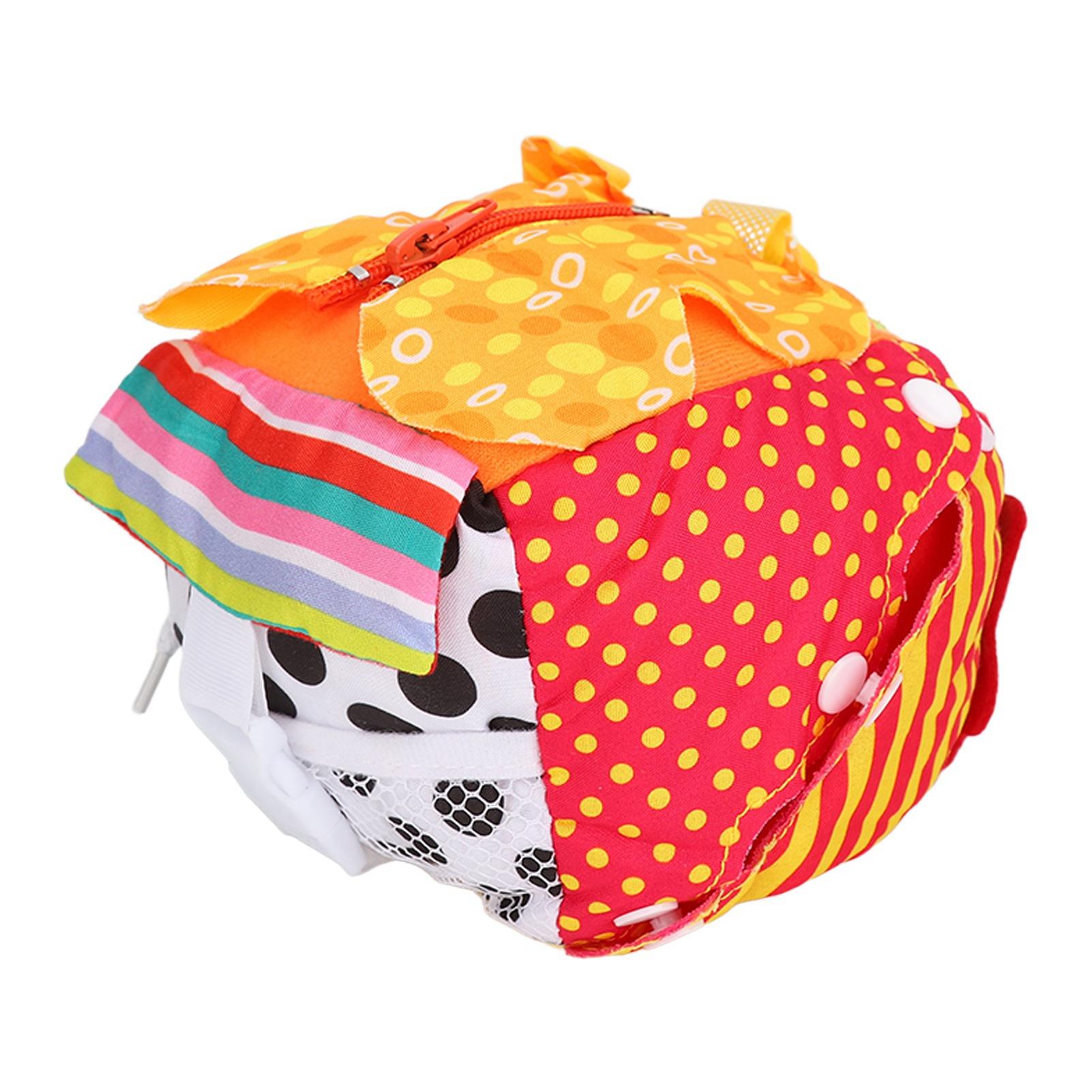 

Сенсорная игрушка Цветная мягкая подушка с застежкой-молнией и кнопкой Дизайн Займите руки Сенсорная игрушка для прикосновений