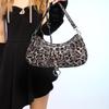 Internet Celebrity Leopard Print Underarm Bag 2025 New Korean Version Fashion Retro Shoulder Bag Ins Women Messenger Dumpling Bag Pu