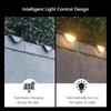 4 PCS LED Solar Step Lights, Waterproof Outdoor Stair Lights, Solar Deck Lights Outdoor Solar Landscape Lighting for Yard, Patio