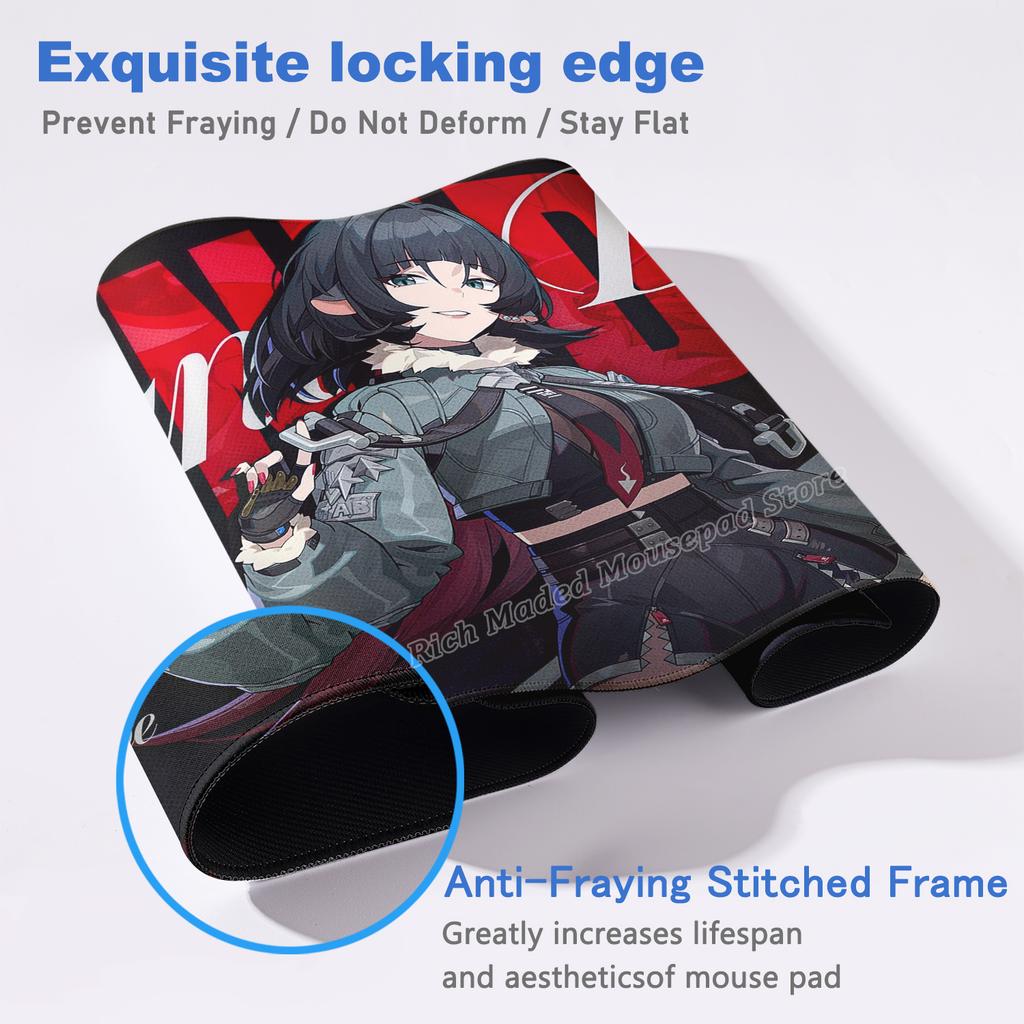 Zenless Zone Zero Alice Nicole Jane Mouse Pad HD Print ZZZ Mousepad Laptop Non-slip Keyboard Pad Anime Girl Mat Desk Accessories