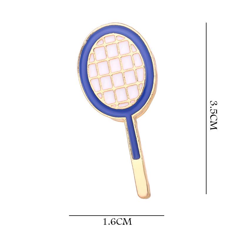 Sports Style Metal Accessories: Football, Basketball, Badminton, Volleyball Badges for Men and Women