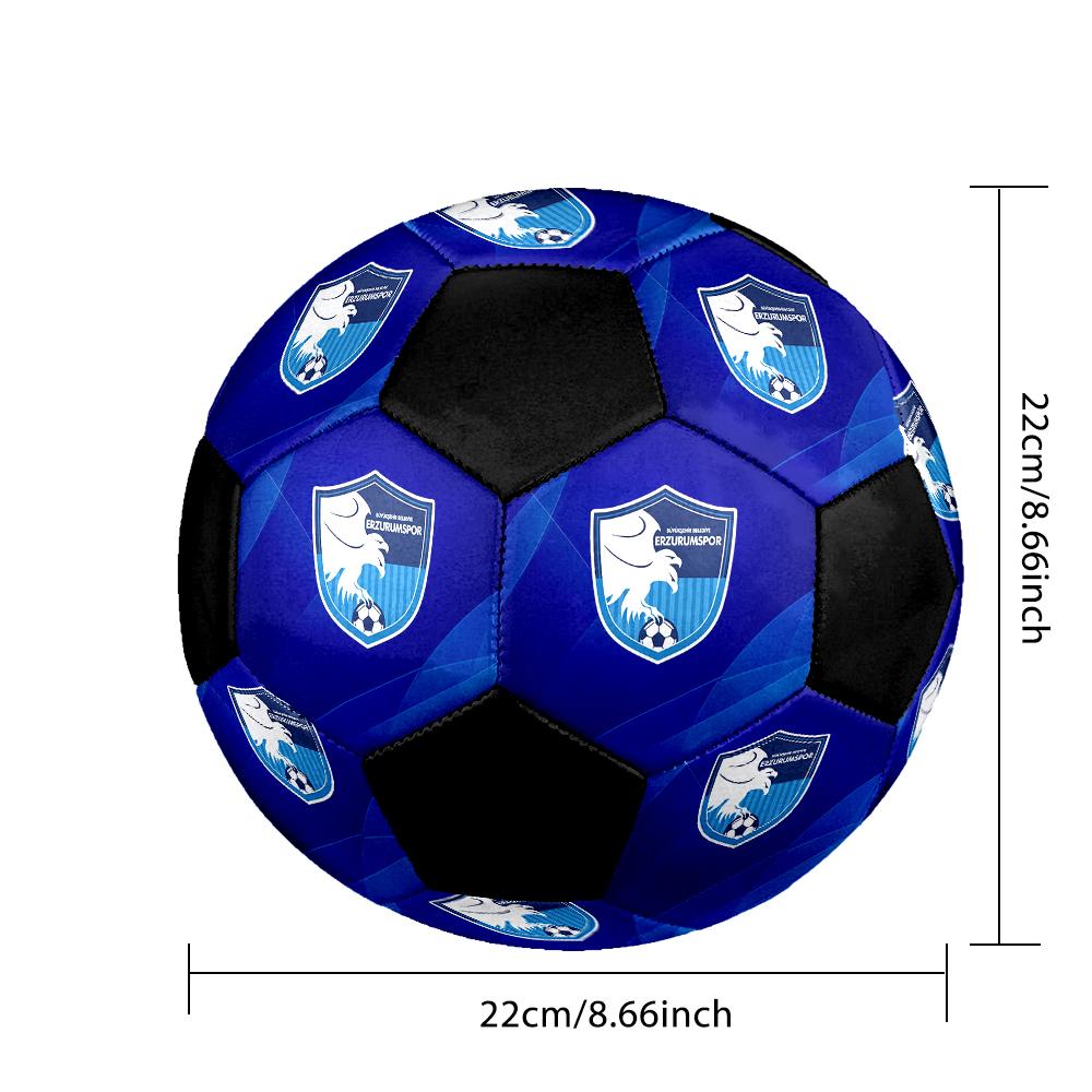 SIZE 5 Erzurumspor FK Soccer Ball Colorful All Ages Machine Stitched PVC Competition Ready Durable High-Bounce