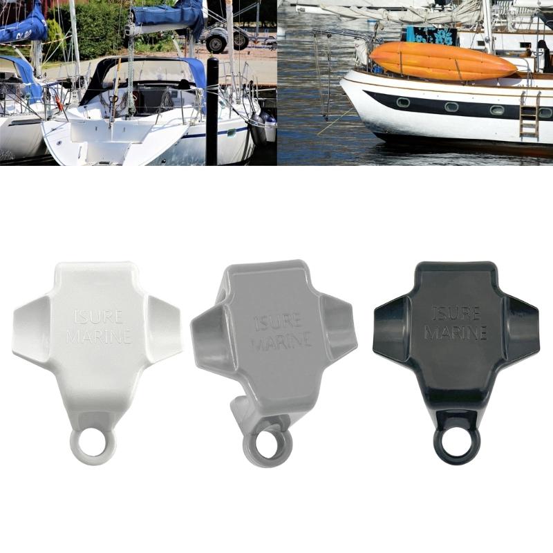 Boat Bumper Clips, Pontoon Boat Fenders Clips for Docking, Pontoon Boat Square Rail Fenders Hangers/Adjusters