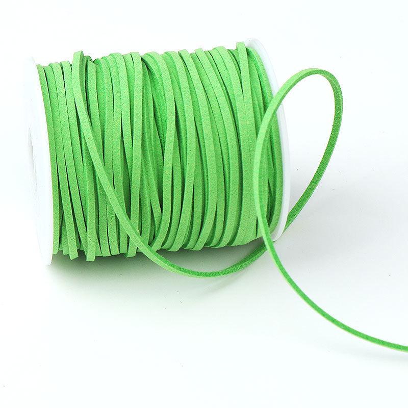 2mm Faux Leather Cord for Flower Bouquet Wrapping - Velvet Gift Ribbon for Florist DIY Projects, Large Roll