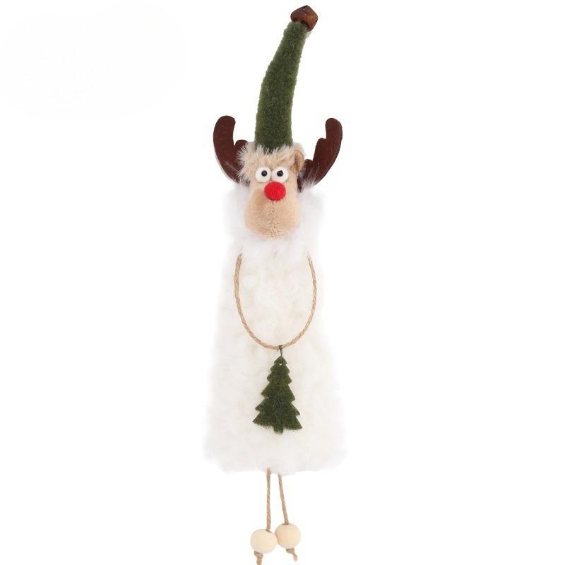 Christmas Decorations: Cute Plush Elk Pendant, Christmas Tree Ornament