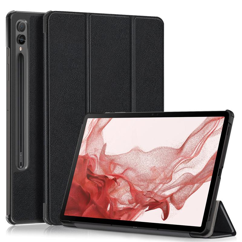 Tablet Case For Samsung Galaxy Tab S9 Plus Case 12.4 Folding Stand Hard PC Back Magnetic Book Cover For Samsung Galaxy S9 Plus Tablet Case