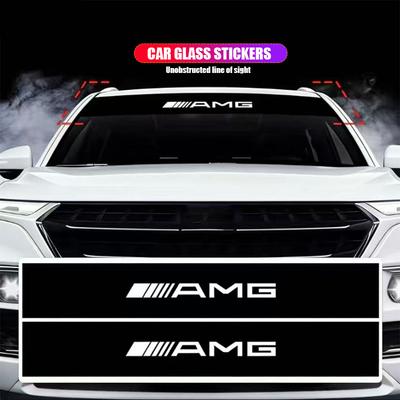 1 Stuks Auto Voorruit Stickers Badge Voor en Achter Decoratieve Decals Sticker Voor Mercedes Benz AMG A B C E G CLA GLA W211