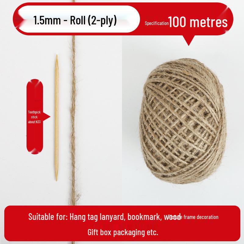 Hemp Rope: Handmade Thick String for DIY Weaving, Cat Scratching, Photo Wall Decor