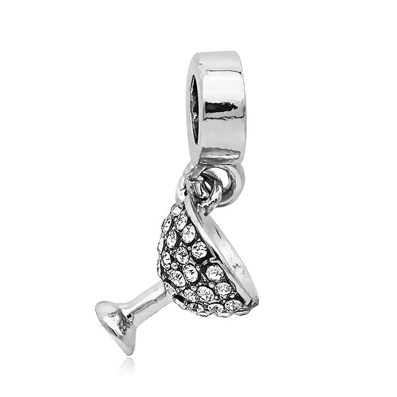 

Fashion Crystal Horseshoe Dancer Love Peace Crown Cross Hand Dangle Bead Fit Charms Bracelet DIY Jewelry Making